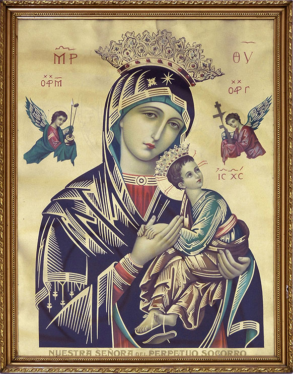 Icono de Nuestra Señora del Perpetuo Socorro en la Parroquia de Santa María Magdalena de Burguillos de Toledo