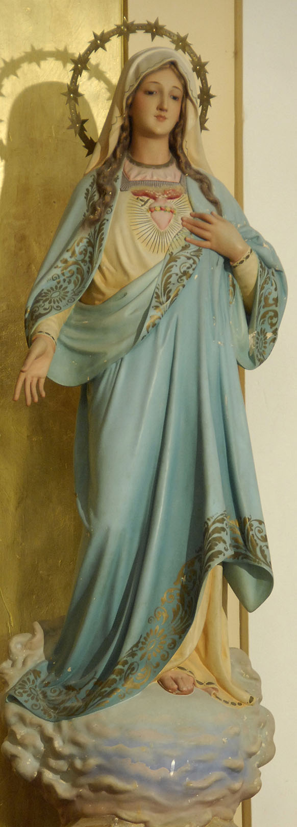 Imagen del Inmaculado Corazón de María en la Parroquia de Santa María Magdalena de Burguillos de Toledo