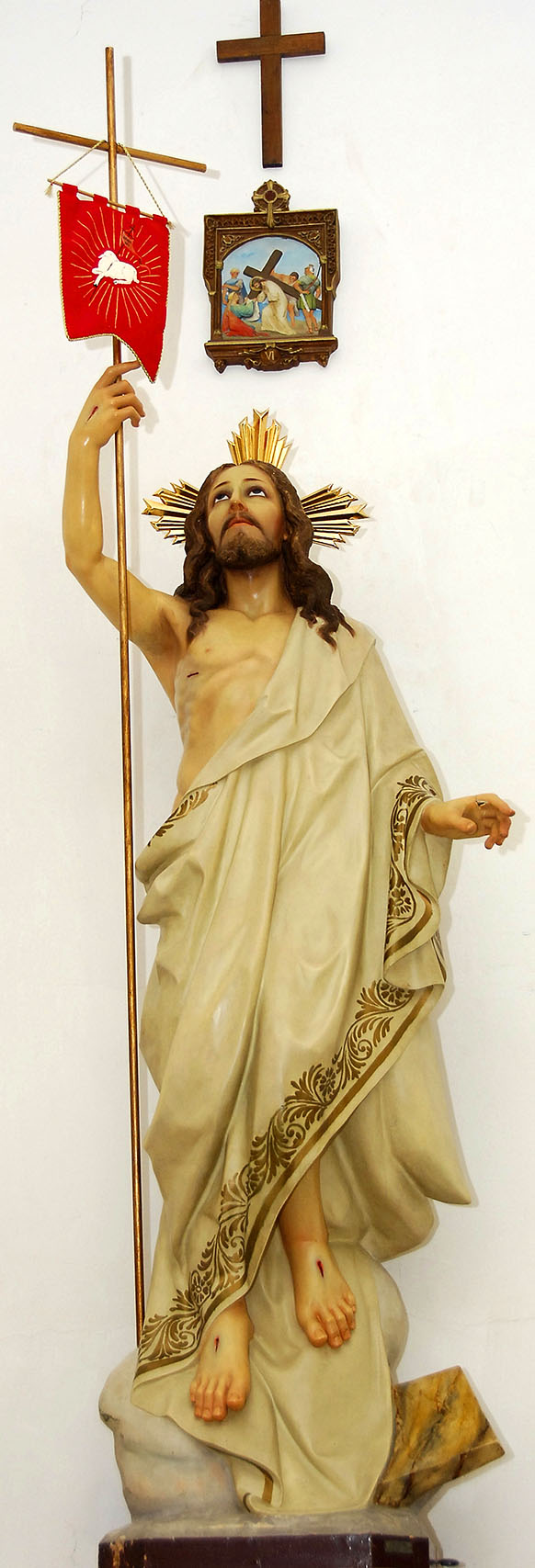 Imagen de Jesús Resucitado en la Parroquia de Santa María Magdalena de Burguillos de Toledo