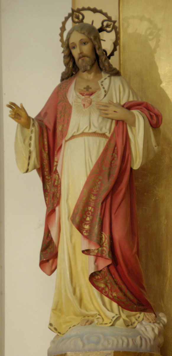 Imagen del Sagrado Corazón de Jesús en la Parroquia de Santa María Magdalena de Burguillos de Toledo
