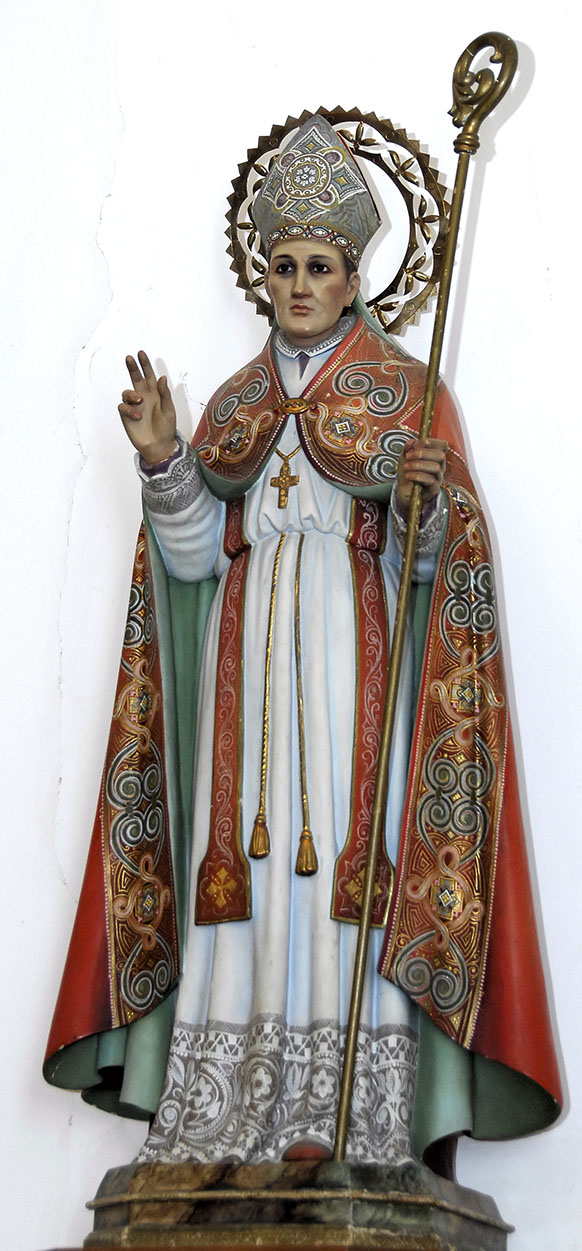 Imagen de San Blas en la Parroquia de Santa María Magdalena de Burguillos de Toledo