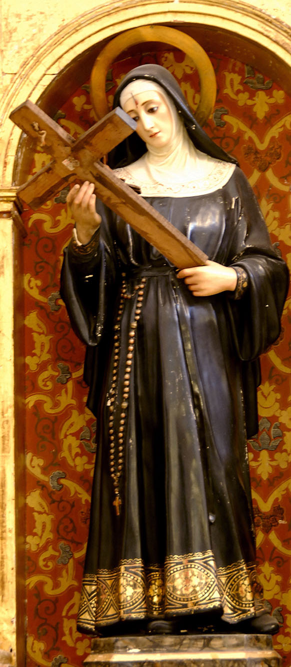 Imagen de Santa Rita de Casia en la Parroquia de Santa María Magdalena de Burguillos de Toledo